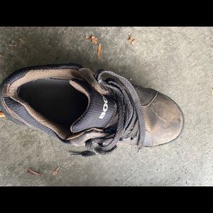 Slightly used water proof,steel toed bog boots